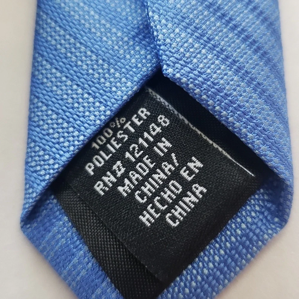 JF J. Ferrar NWT Narrow Blue Striped Tie